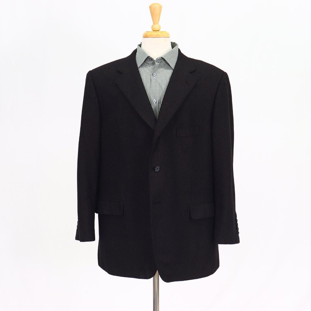 Caruso 52R Brown Solid 3-Button Sport Coat Blazer Jacket T298